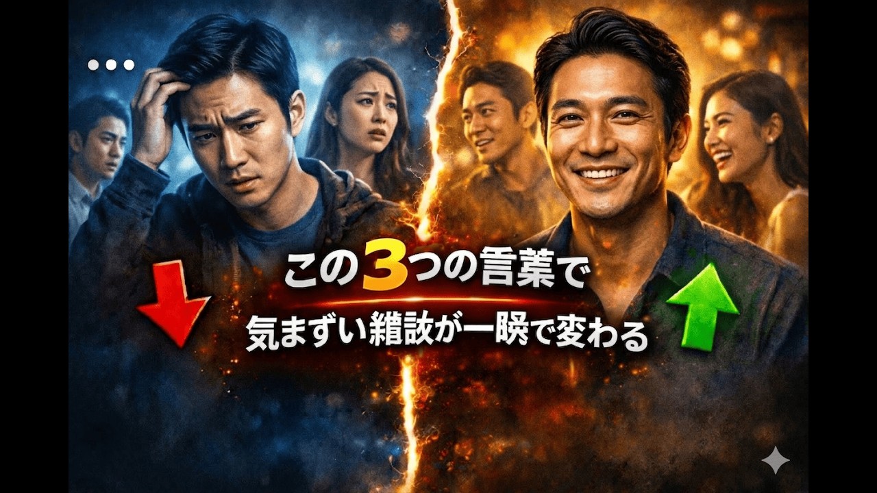 この3つの言葉で気まずい雑談が一瞬で変わる