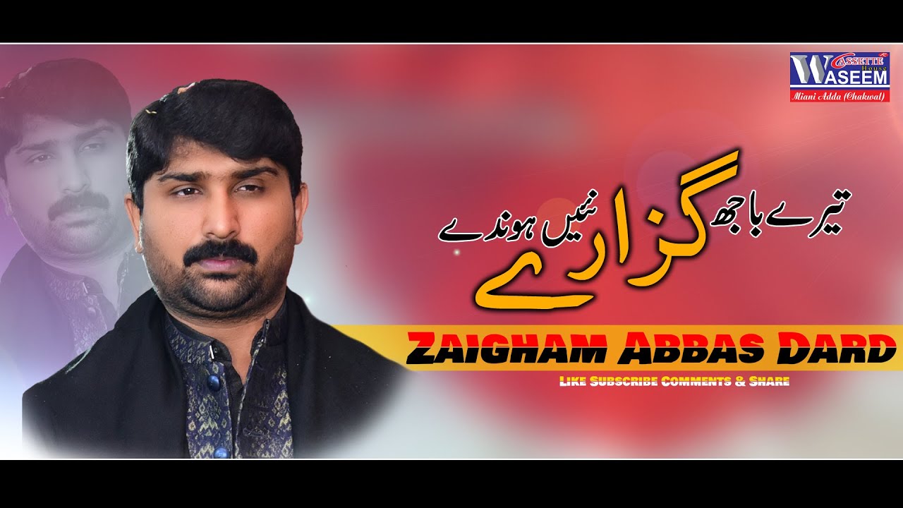 Tere Bajh Guzary Ni Hondy - Tenu Kehin de Aakhy - Zaigham Abbas Dard - New 2025