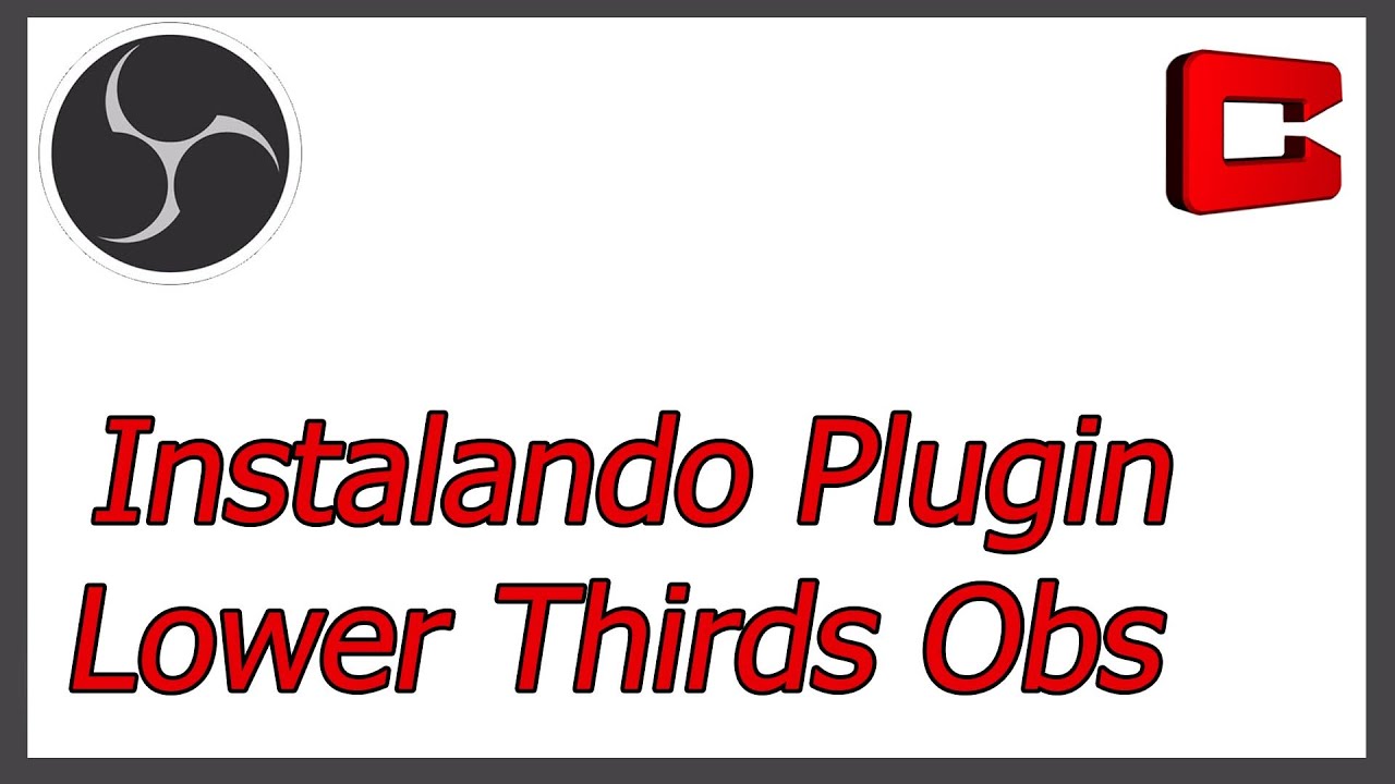 instalando plugin lower third no obss