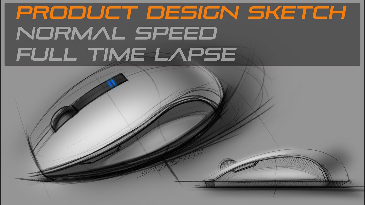 Product design sketch  Mouse   Normal speed full time lapse