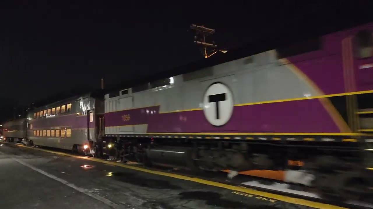 MBTA 1059 Cab Car 1807 in Balardvale MA 