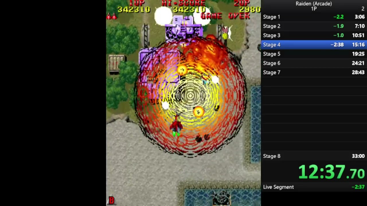 Raiden (Arcade) Speedrun 32:34 WR