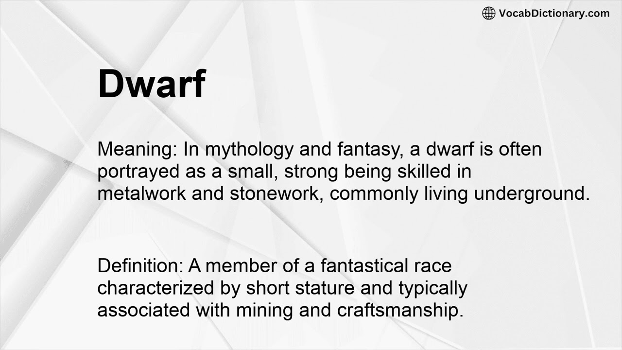 Dwarf Meaning