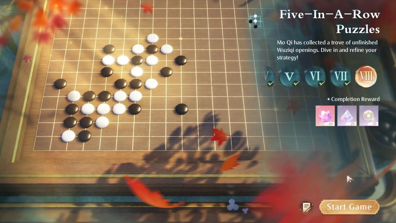 Infinity Nikki - Five-In-A-Row Puzzle Stage 8