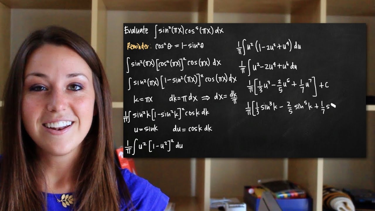 Trigonometric integrals - sin^mcos^n, odd n (KristaKingMath)