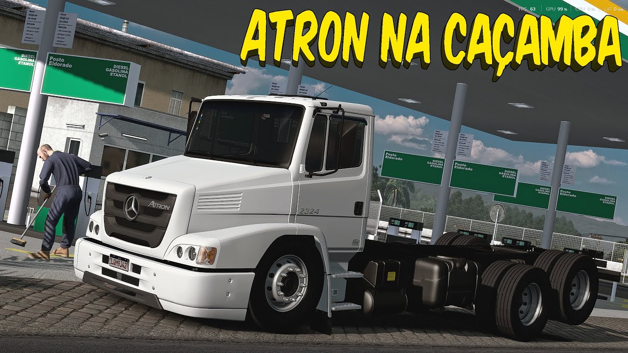 ATRON 2324 CAÇAMBA E PRIMEIRA VIAGEM DE AREIA - ETS 2 1.53 MODS BR