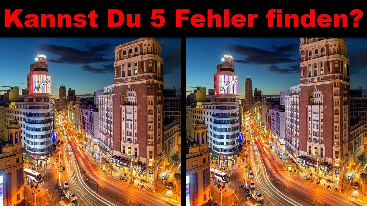 Bilderrätsel - Nur 2,8 % Finden 50 Fehler in 10 Bilder - Schaffas Du Das?
