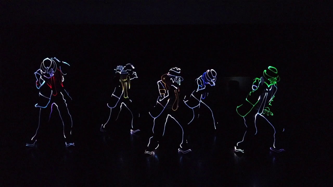Michael Jackson lives on Led Tron