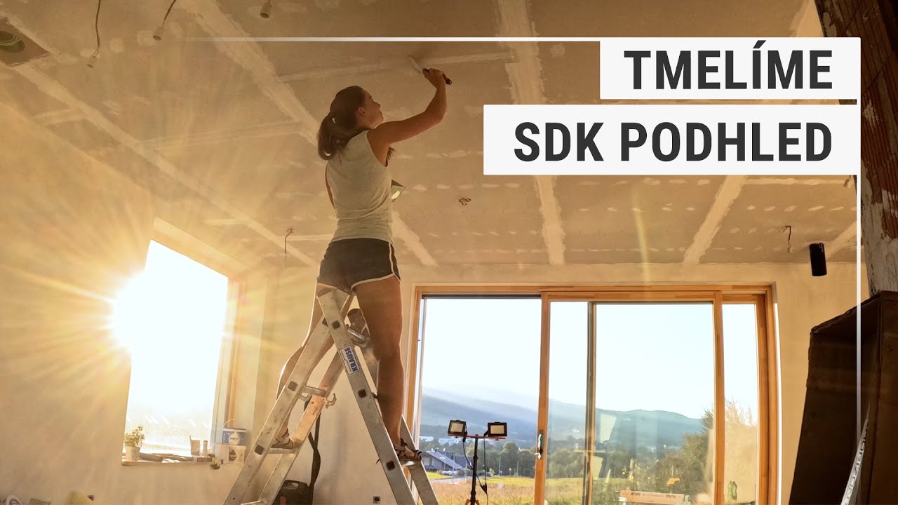 Tmelení sádrokartonu a rohů na pásku | #94 Stavba domu svépomocí