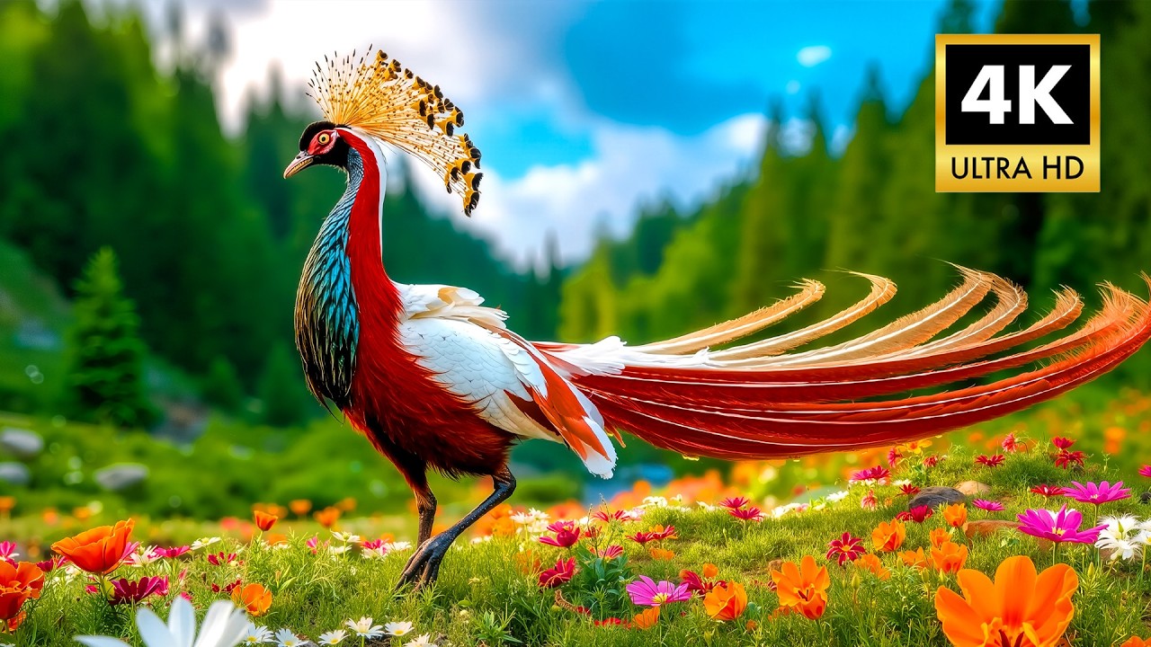 Top 100 Bird Sounds in Nature 4K | Calm Piano Music for Relaxation, Meditation & Deep Sleep
