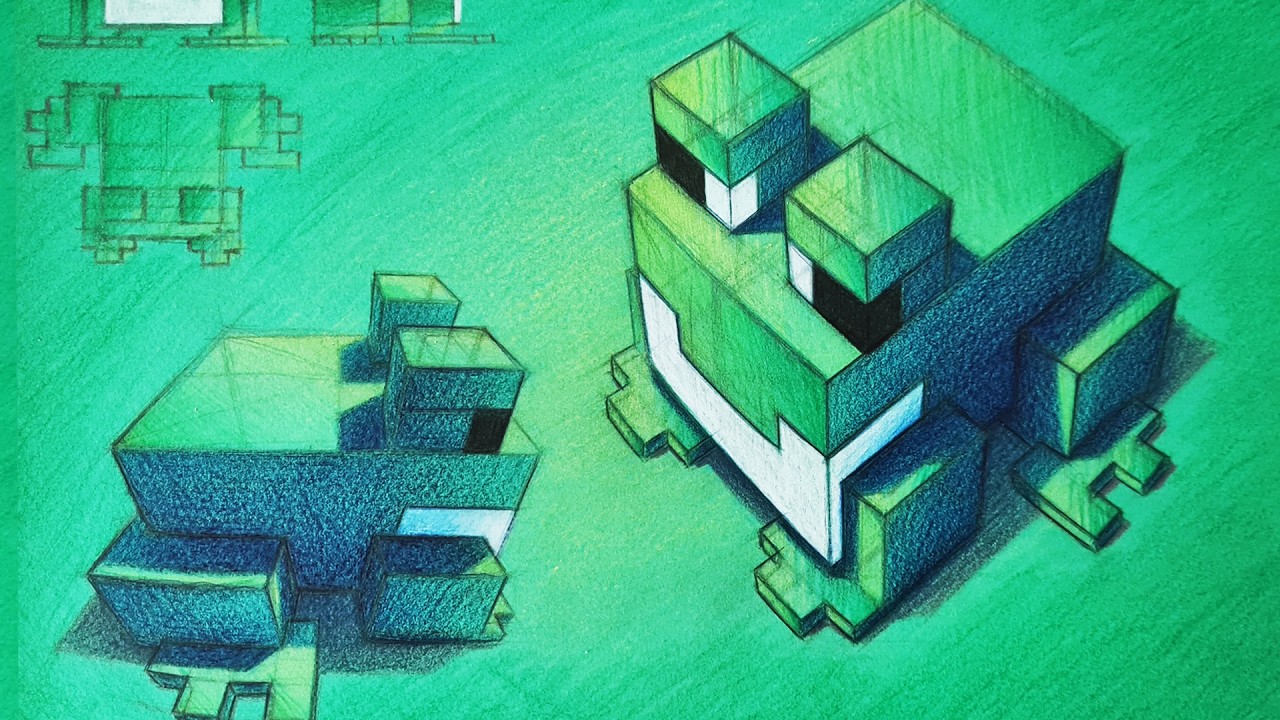 How to Shade a Minecraft Frog