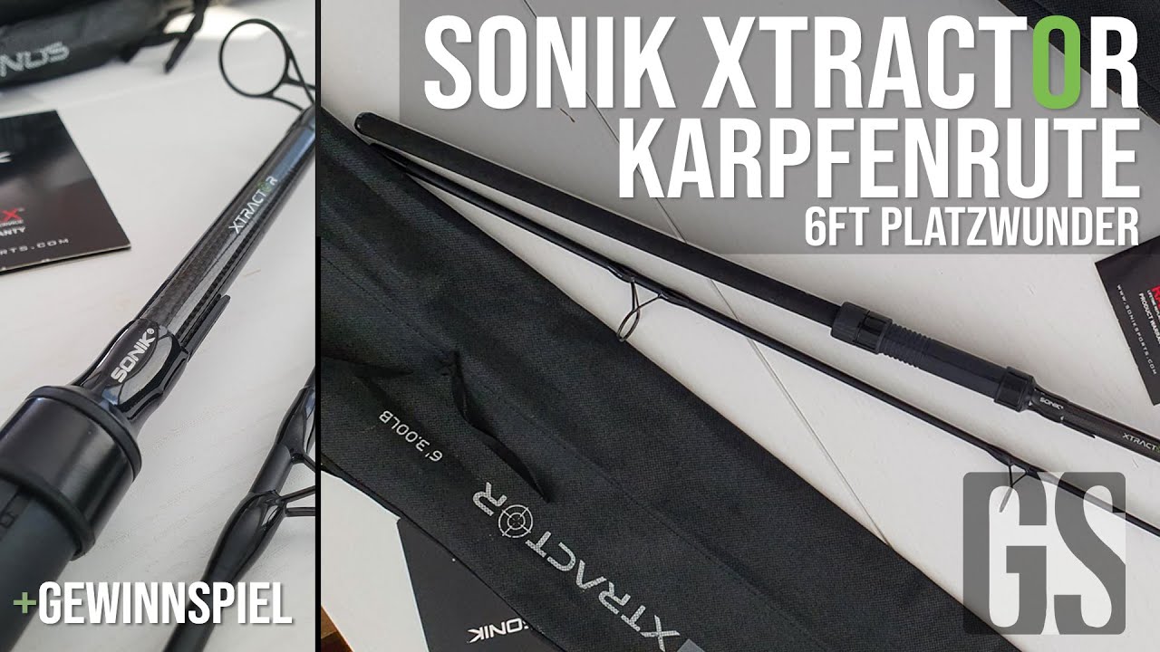 Karpfenrute - Sonik Xtractor 6ft! Alternative zu Nash Dwarf & Scope + Gewinnspiel l 2022