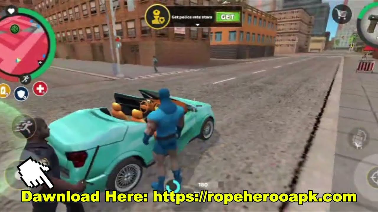Rope Hero Gameplay – Superhero Open World Action Game | Android Gameplay