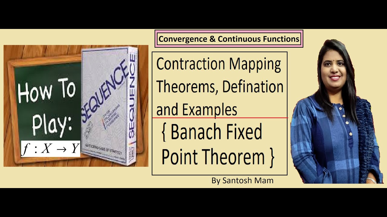 Banach's Fixed Point Theorem || Contraction Mapping Theorems, Defination || Fixed Point || in hindi