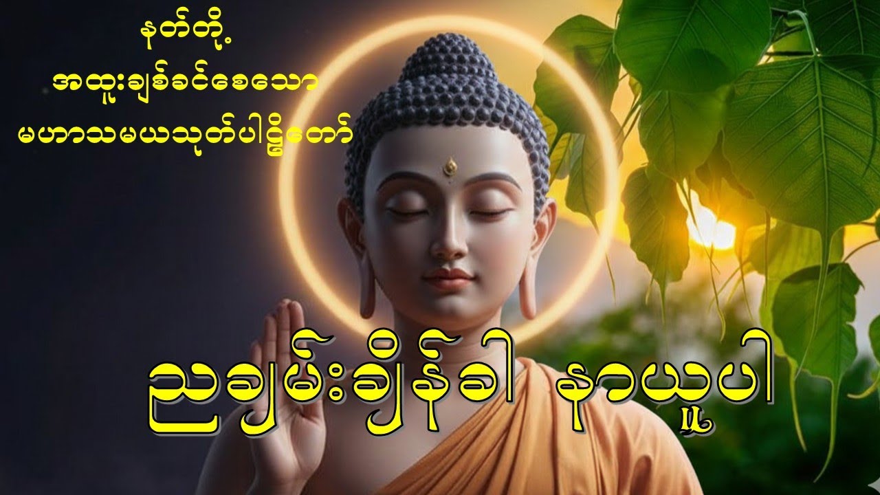 💫🙏ညချမ်းချိန်ခါ နာယူပါ-နတ်တို့အထူးချစ်ခင်စေသော မဟာသမယသုတ်တော်💫🙏