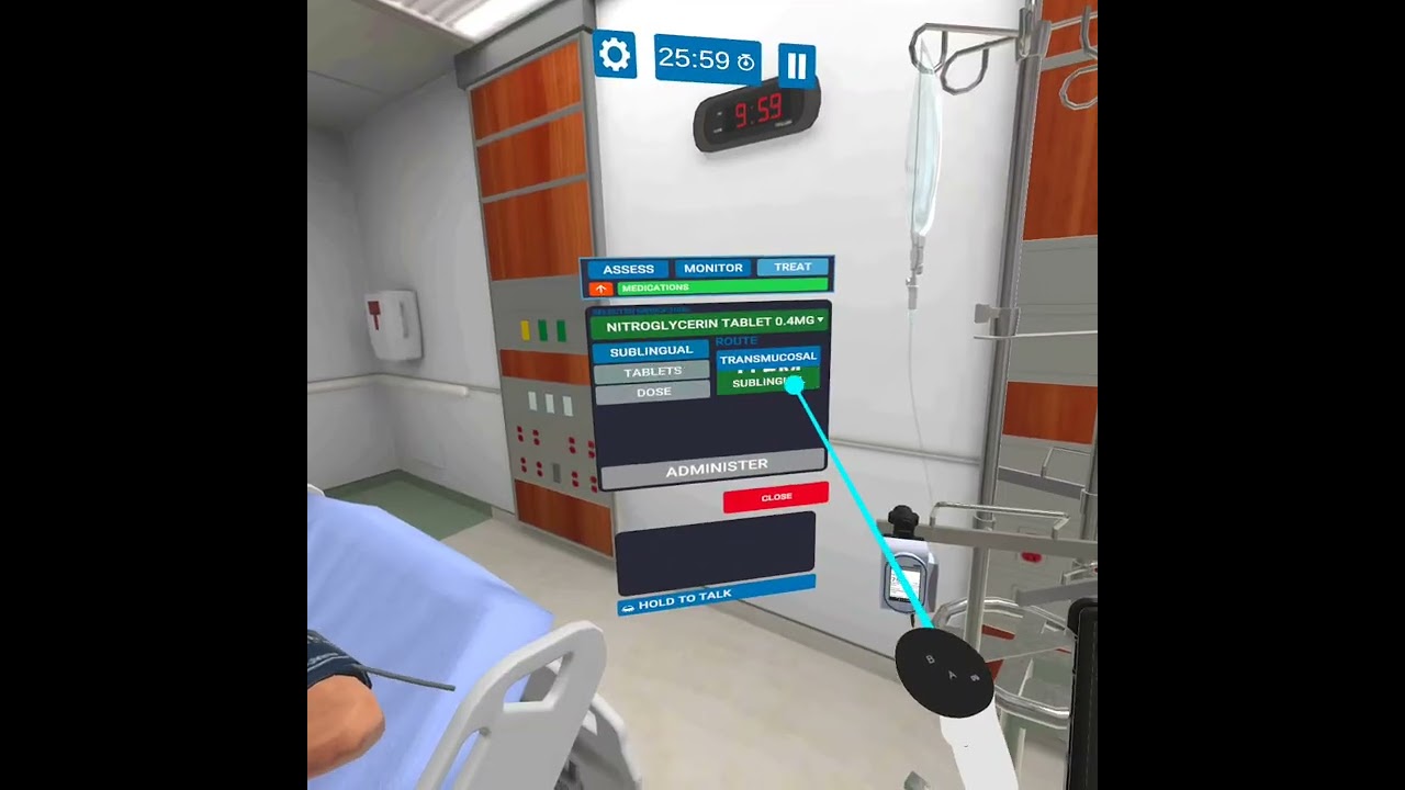 VRpatients Chest Pain Scenario - Demo