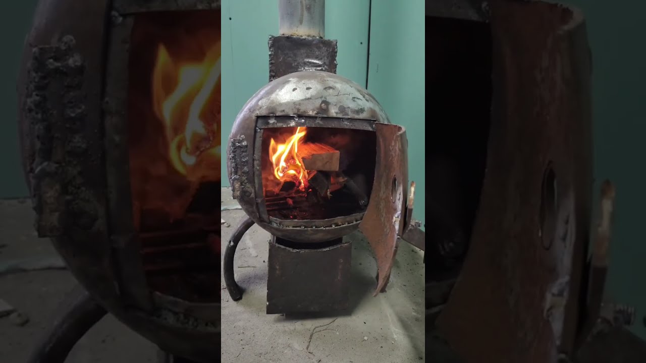 Идеальная печь буржуйка из газового баллона