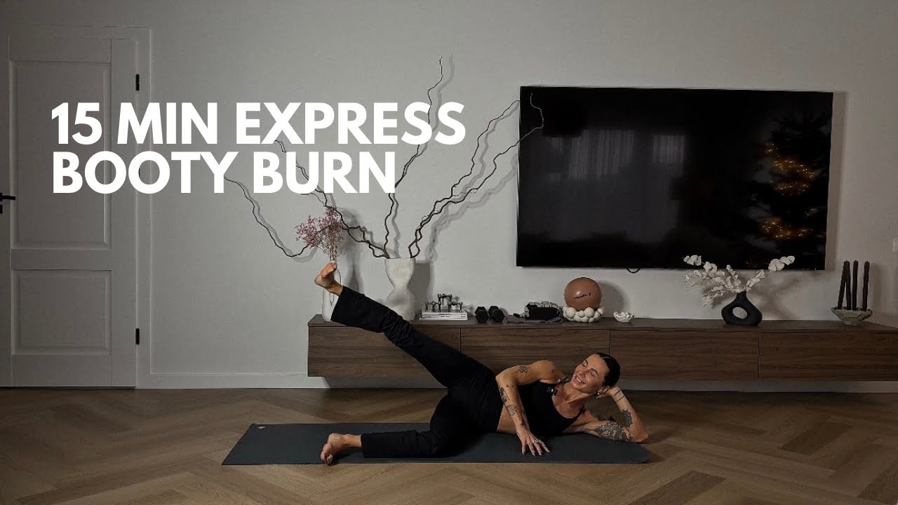 15 MIN EXPRESS BOOTY BURN | BE ĮRANGOS | CORE & CHIC | Pilatesas namuose
