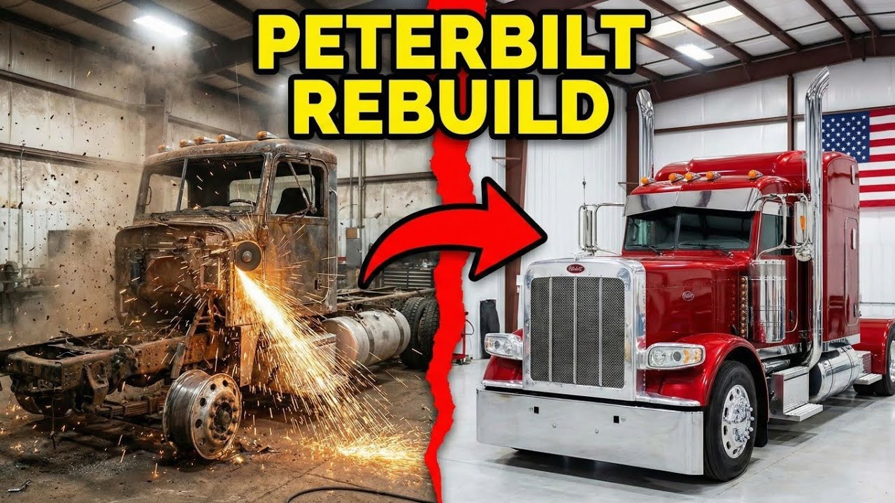 Restoring a DESTROYED Peterbilt 379 Semi Truck – Full ASMR RebuildWitness the incredible