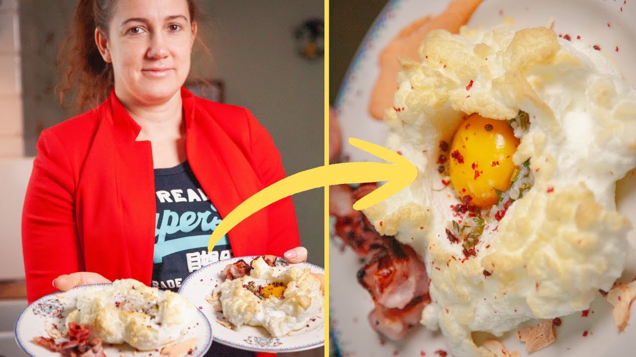Jajka na Chmurce 😋😋 Super proste i efektowne jajka na śniadanie 😍😍😍