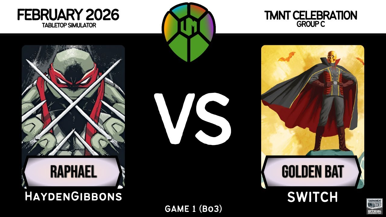 Raphael (HaydenGibbons) vs Golden Bat (Switch) │ Restoration Games  - TMNT Celebration │ Game 1