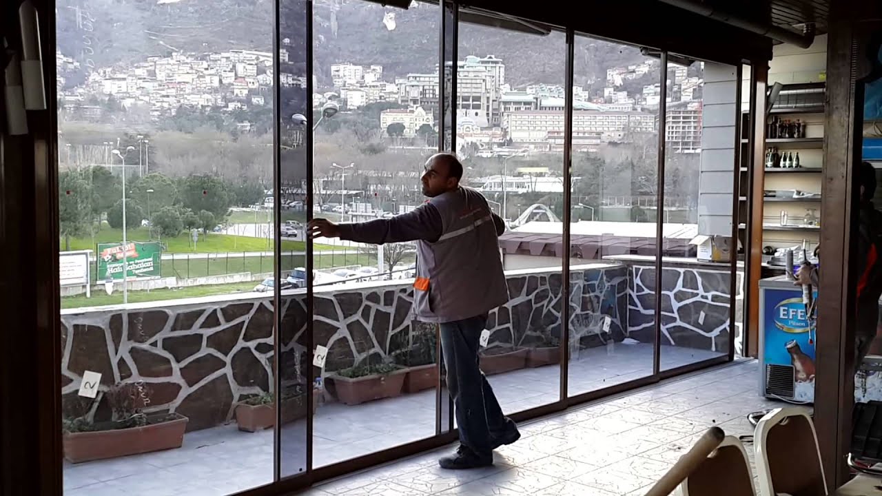 Bursa Onuraycam / Esiksiz surme cam balkon