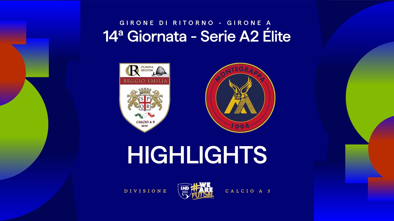 OR Reggio Emilia-Montegrappa 5-3 | Gol e highlights | 14ª giornata | Serie A2 Élite 2025/2026 - A