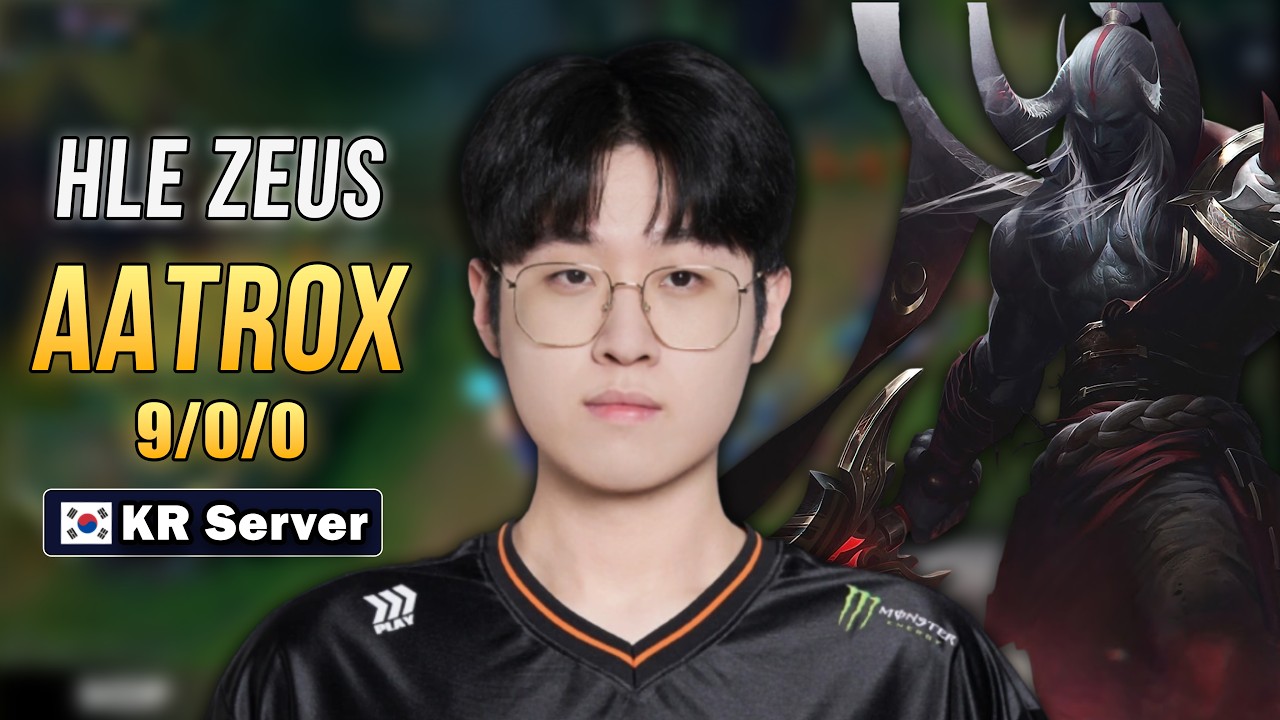 Zeus Top Aatrox vs Illaoi Korean SoloQ | Patch 26.09