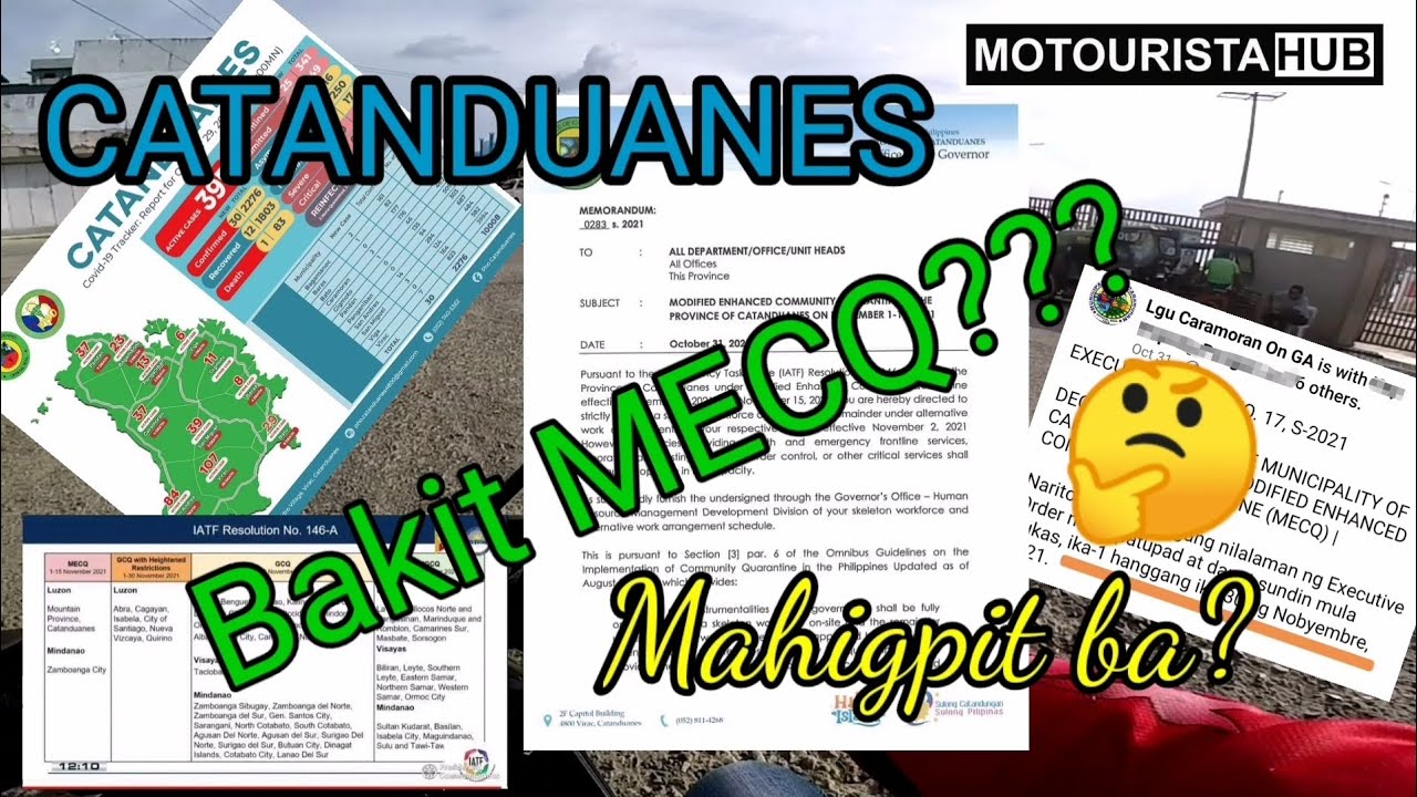 CATANDUANES / MECQ / NOVEMBER 2021 / MOTOURISTA HUB