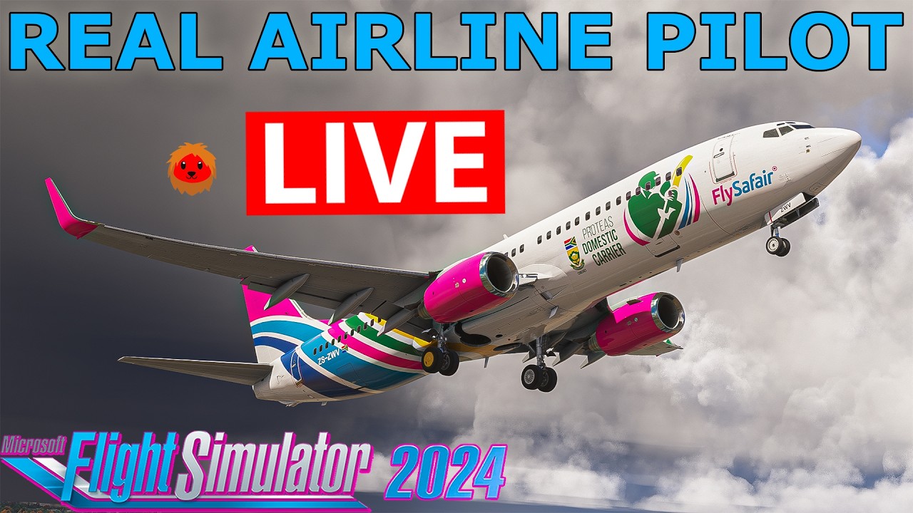 Boeing 777 Pilot Flies the PMDG 737 Live! Johannesburg to Port Elizabeth MSFS2024