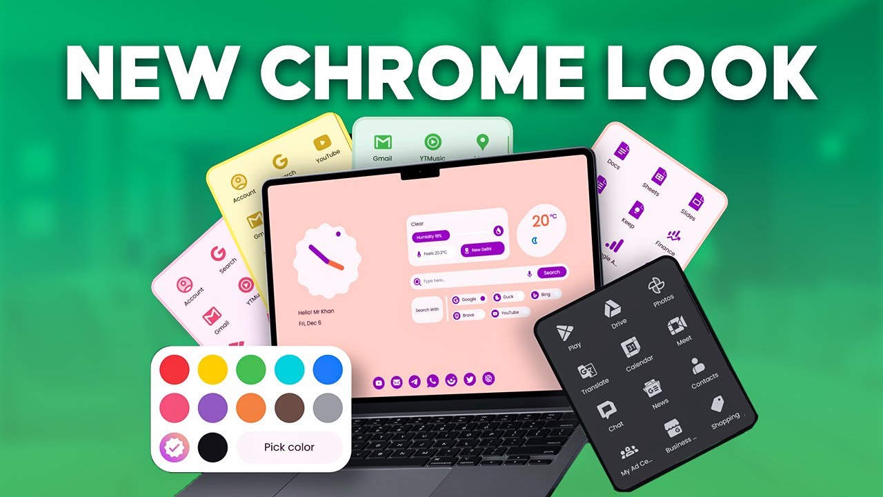 Material You NewTab Review | Completely Change Your Chrome