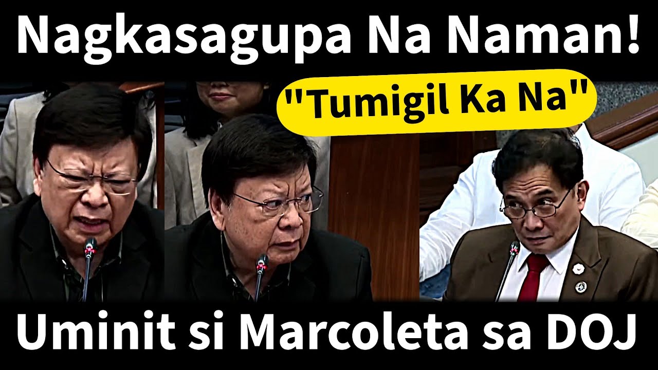 Tila Naasar si Sen Marcoleta sa mga Taga-DOJ at pinuna ang gawain sa pagdinig sa Senate.