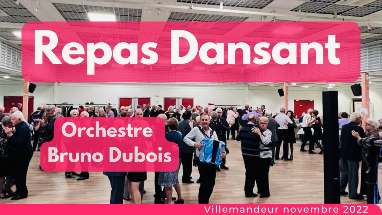 MEDLEY REPAS DANSANT musette Villemandeur Novembre 2022 Accordéon Bruno Dubois