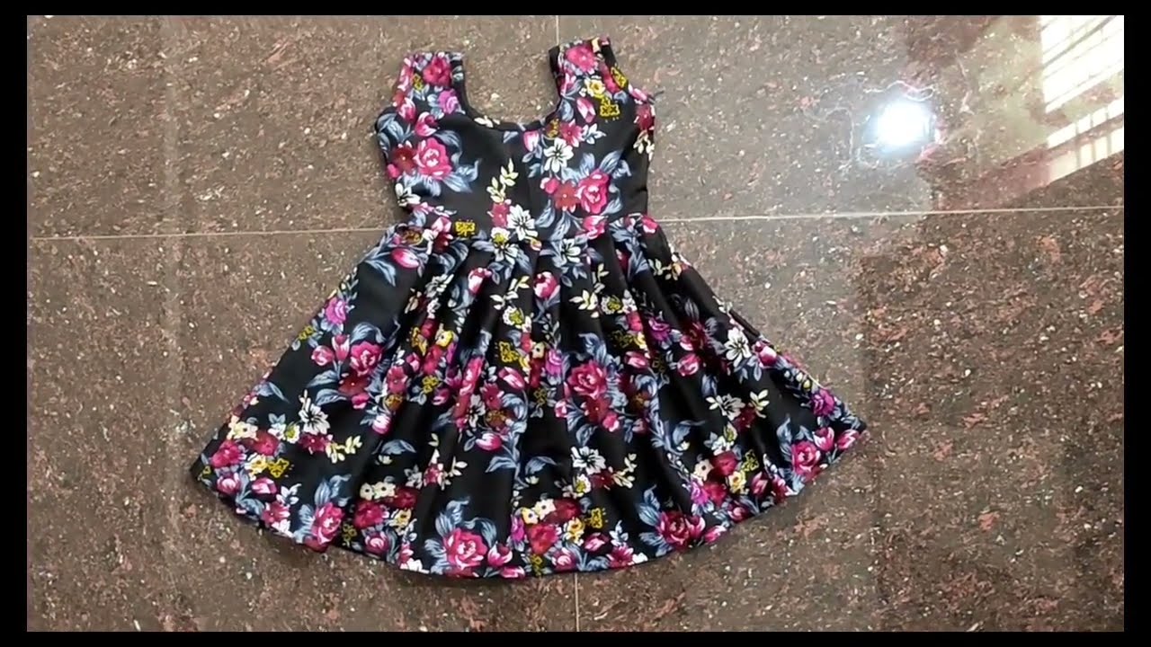 Petticoat pleated frock cutting and stitching in kannda 