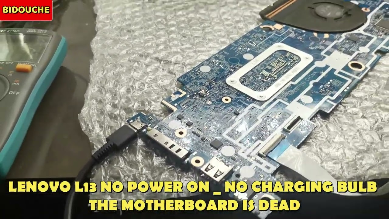 Lenovo THINKPAD L13 Gen 1 No Power On , No Charging Bulb