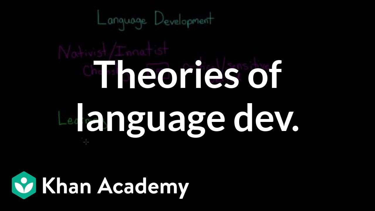 Theories of language development: Nativist, learning, interactionist | MCAT | Khan Academy