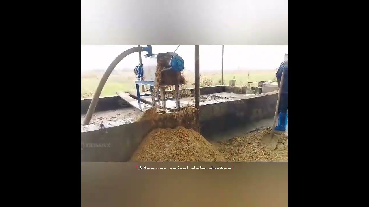 Farm use Cow Manure Dehydrator Screw Press Machine Animal Dung Dehydrator