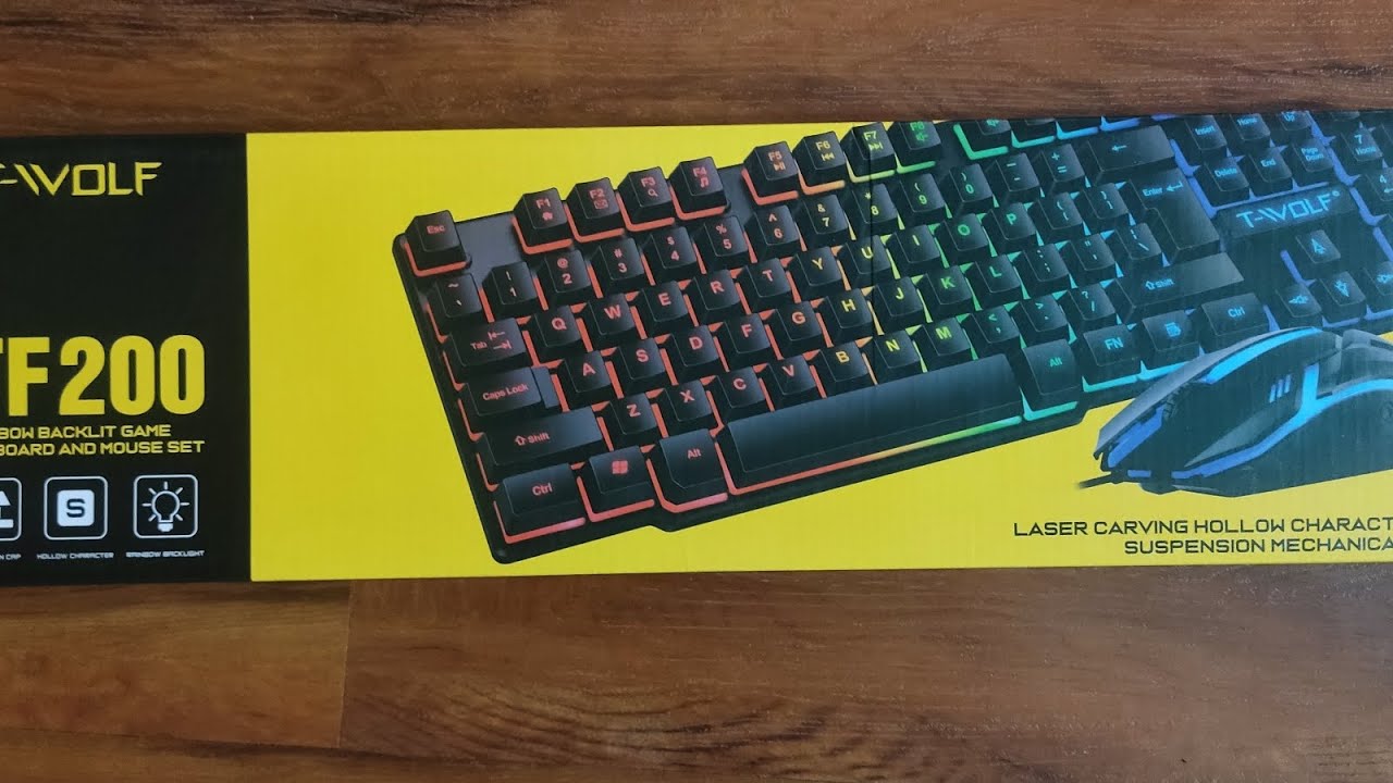 Unboxing TF200 keyboard and mouse