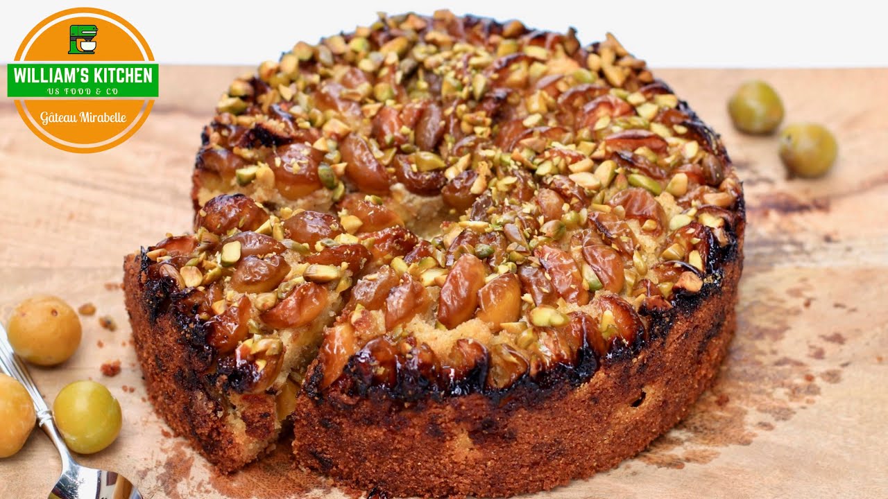 Gâteau Mirabelle, Polenta et Pistache | William's Kitchen