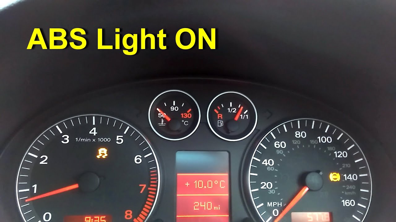 ABS Light ON - Diagnostic Test and Sensor Fix Audi A3 8PA (Part 1)