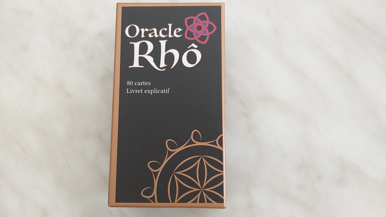 Présentation de l'oracle Rhô - jeu de 80 cartes