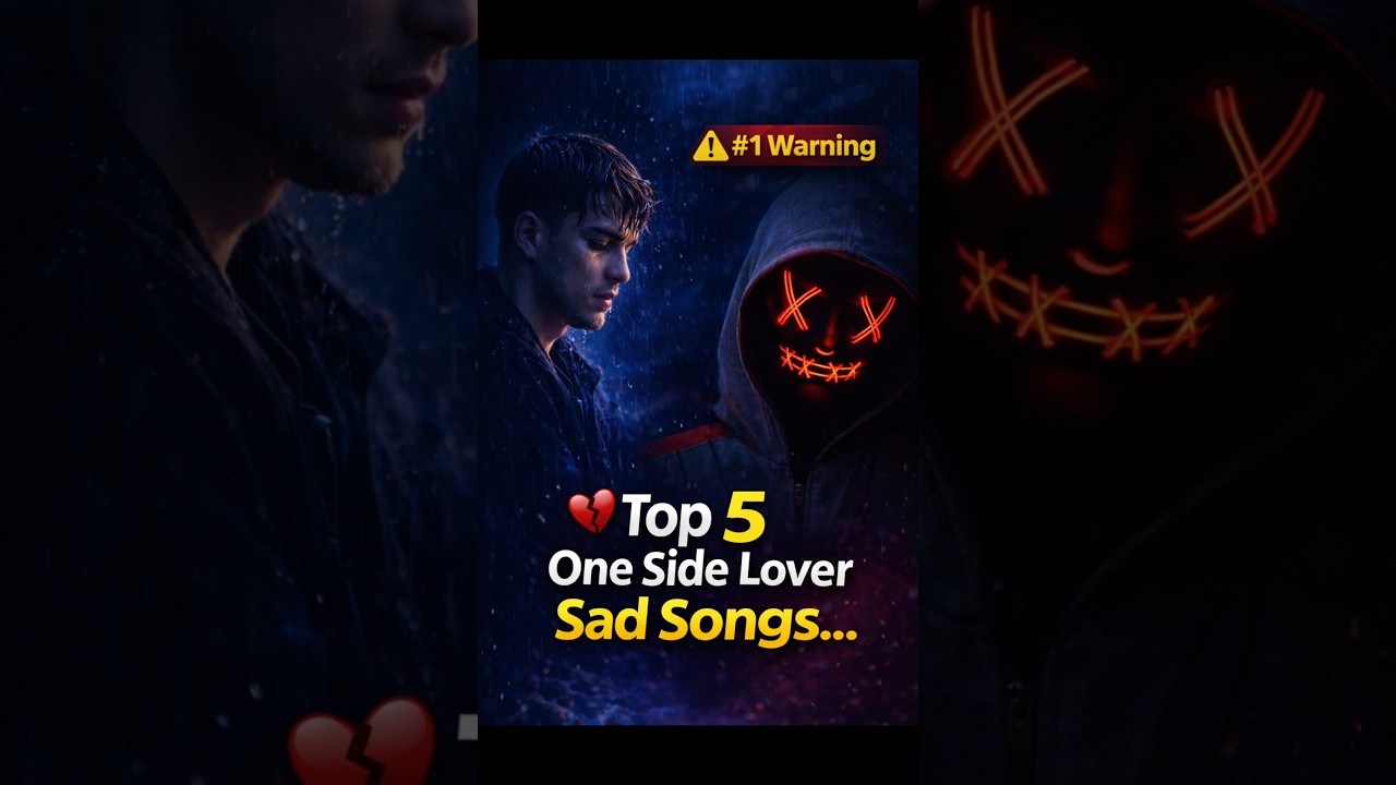 Top 5 One Side Lover Sad Songs 💔 | #1 Warning 😢 | Hindi Emotional Songs 2026 #Shorts