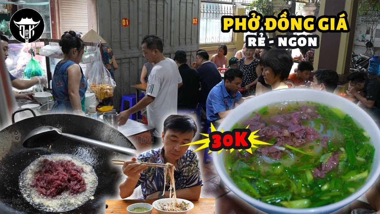 PHỞ BÒ ĐỒNG GIÁ 30K đầy thịt bánh | Thành chủ quán phở Bất Đắc Dĩ không ngờ của cô thợ may