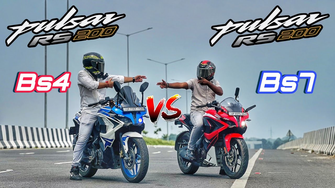 Old vs New RS200 | Bajaj Pulsar RS200 Bs7 vs RS200 Bs4 Drag Race 🤯🔥 | 