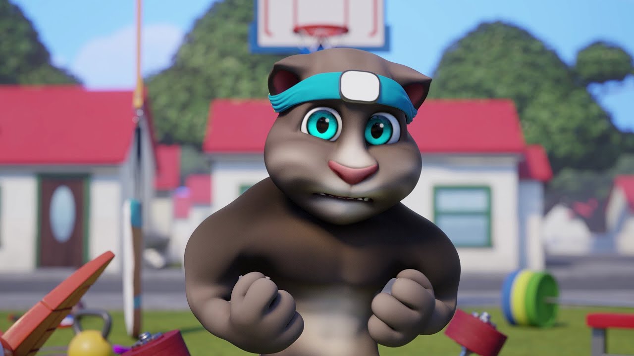 Super Strong 💪 NEW CARTOON 💪 Talking Tom Shorts (S2 Episode 5)
