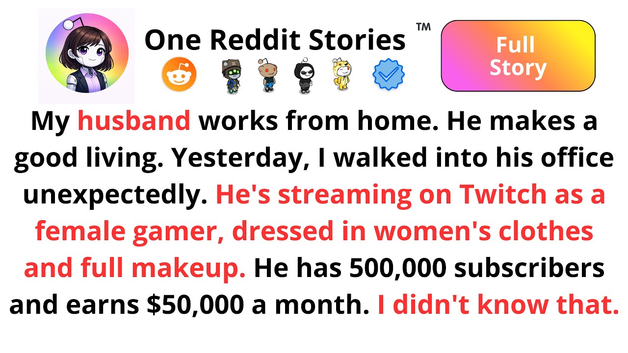 I accidentally saw my husband playing in his office wearing women's clothes and makeup.
