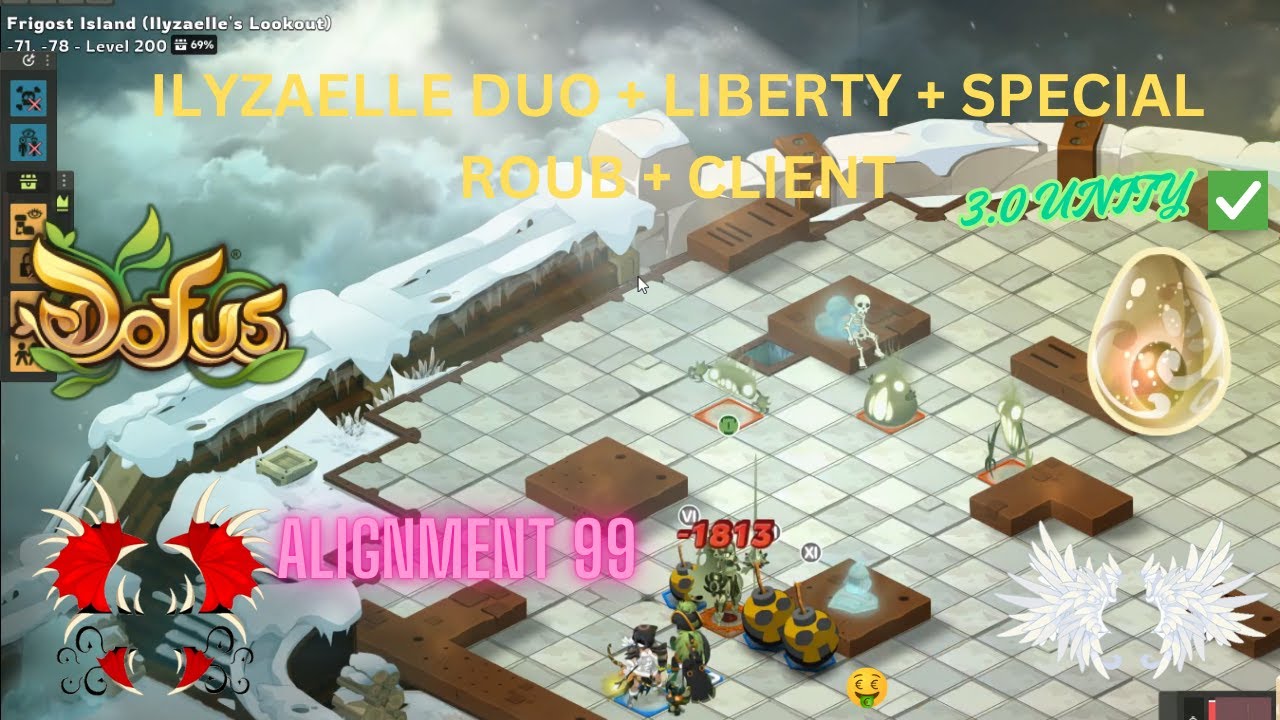 [Dofus Unity] ILYZAELLE DUO + LIBERTE + SPECIAL 8 TOURS!!! (ROUB + CLIENT) Ft. Skraattentat