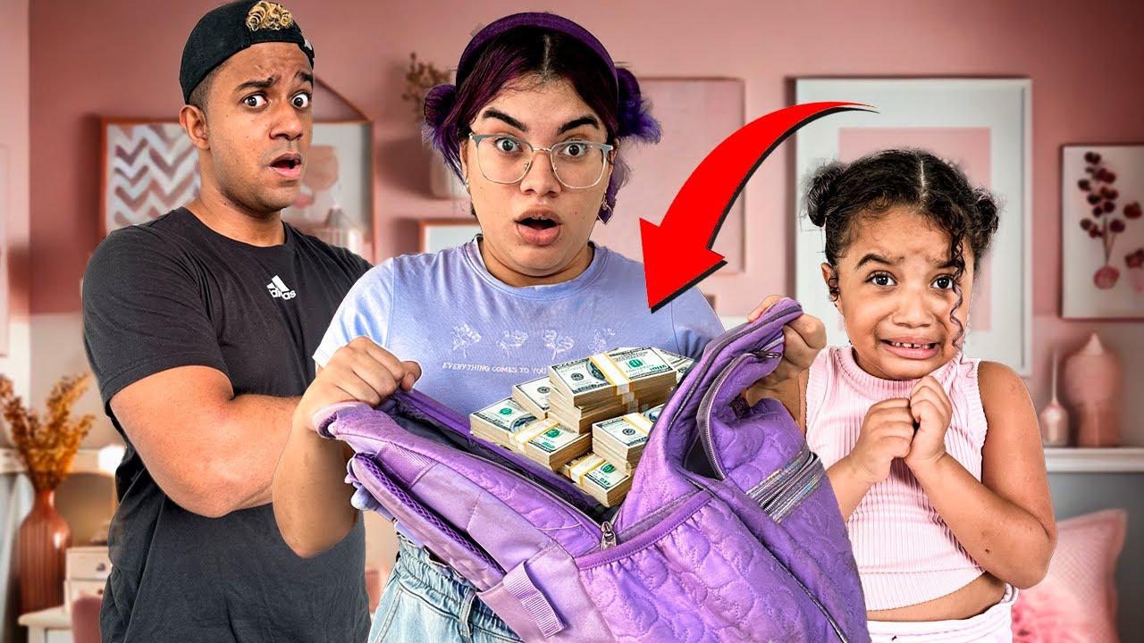 REVISTAMOS A MOCHILA DA NOSSA FILHA *Ela ficou de castigo?