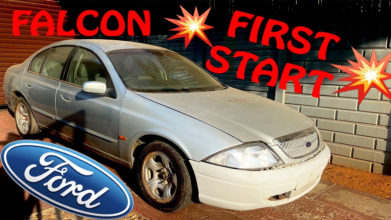 AU Falcon First Start In YEARS! HUGE Backfire💥EXPLODED💥 Exhaust & More! (Tyre Shredder Loading...)