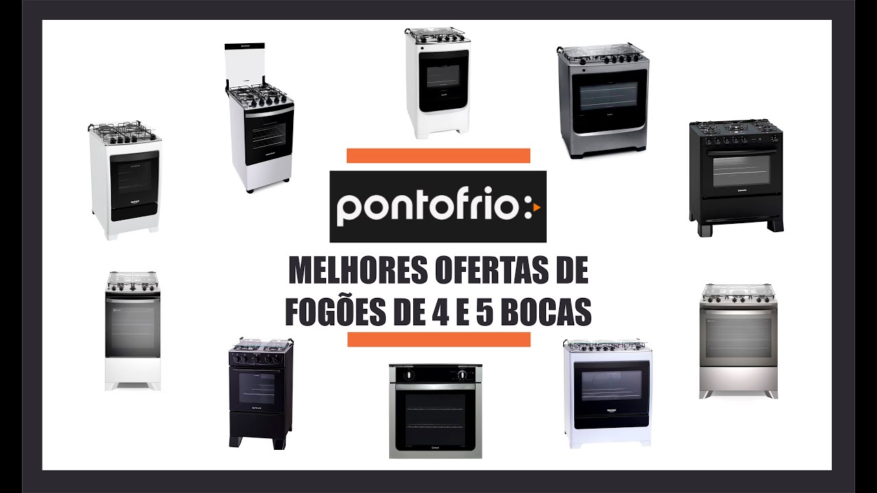 MELHORES OFERTAS DE FOG&Otilde;ES DE 4 E 5 BOCAS NO PONTO FRIO